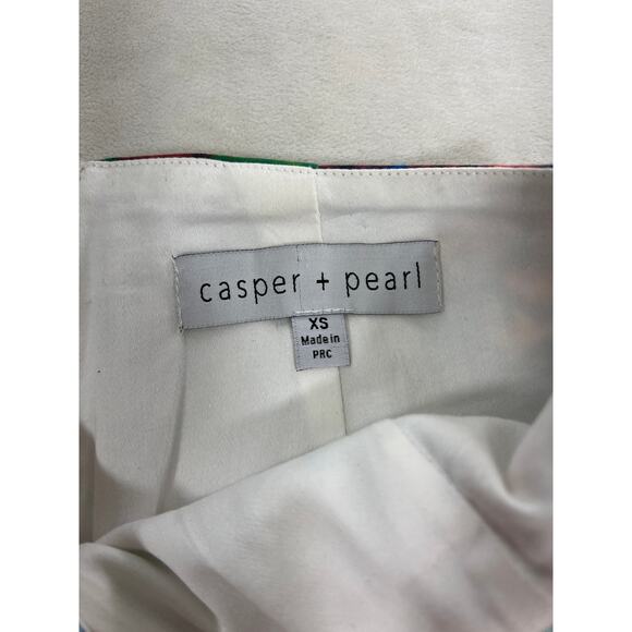 Revolve Casper & Pearl Sophmore Pants Floral Skinny Leg Sheer Front Artsy Fun - Picture 7 of 11